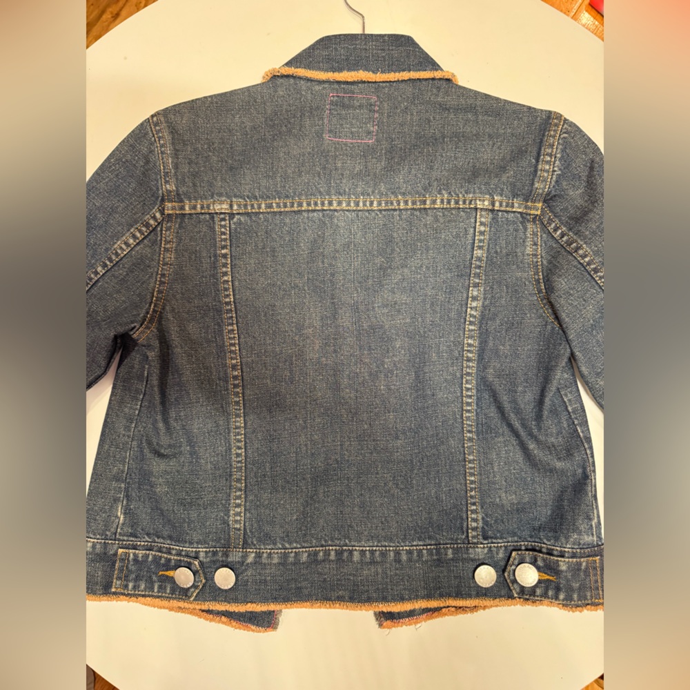 Limited Edition Isaac Mizrahi Denim Jean Jacket Frayed Edges (RARE SAMPLE) - Picture 9 of 9